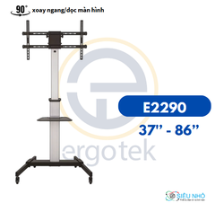 Khung treo tivi di động E2290 - xoay ngang/ dọc (Thương hiệu: Ergotek | 37''-86''| 82x30x23cm | 17kg )