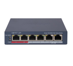 Switch PoE 4 cổng Hikvision DS-3E1106P-EI/M