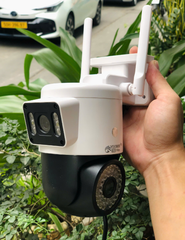 Camera Wifi 8MP Yoosee Q42D quốc dân | 4K | Ngoài trời | 2 ống kính 2 khung hình (Loại A)