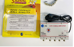 Bộ chia cáp truyền hình có khuếch đại CATV ra 4 Tivi