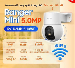 Camera trong nhà Wifi 6 Imou Ranger IPC-K2MP-5H0WE 3K 5MP
