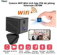 Camera Wifi Vstarcam CB70W Dùng Pin (20000mah)