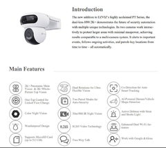 Camera EZVIZ H90 2K+ 8MP 2 Mắt Xoay 360° Ngoài Trời