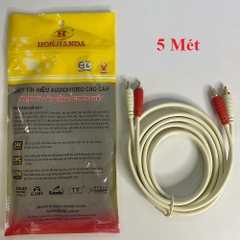 Dây AV 4 đầu HJD-AA450 5 Mét . Đồng nguyên chất 100%--- Giá áp dụng Hộp 20s, ít hơn +1k