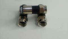 Rắc f5 nén (Conector RG6) màu đen có chữ