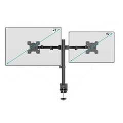 Giá treo 02 màn hình EZ2 (17″-27″) tải trọng 8 kg
