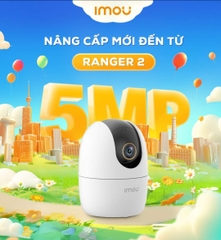 Camera Wifi Imou 5MP A52 (Ranger 2 - 5MP | Có micro, có loa, có LAN, đàm thoại 2 chiều, có sẵn chân đế lắp trần nhà )