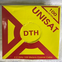 Dây Cáp 5C 128TIM 100M UNISAT Màu Trắng (DTH) Hộp Vàng