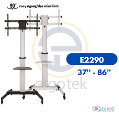 Khung treo tivi di động E2290 - xoay ngang/ dọc (Thương hiệu: Ergotek | 37''-86''| 82x30x23cm | 17kg )