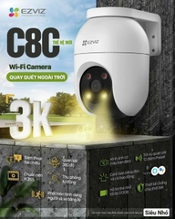 Camera Wi-Fi Ngoài Trời EZVIZ C8C 4MP 2K+ [Bản Q1.2024 - Chính hãng - Full Vat]