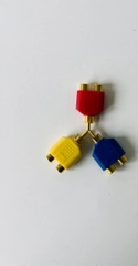 Jack chia AV 1BS - 2BS mạ xi vàng (Tốt) ( Bịch)