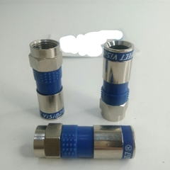 Rắc f5 nén (Conector RG6) màu xanh