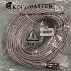 Dây cáp mạng bấm sẵn 2 đầu 25m RJ45 CAT5e UTP Kingmaster TY250