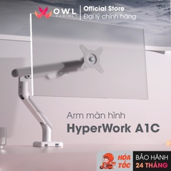 Arm 1 màn hình Humanmotion HyperWork A1C (Trắng / Đen, 17-32