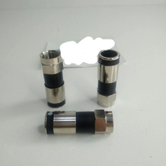 Rắc f5 nén (Conector RG6) màu đen có chữ