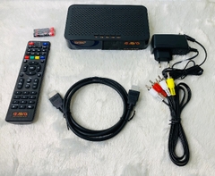 Đầu Thu Truyền Hình Số Vệ Tinh chảo AVG DVB-S2 (Màu Nâu) Tặng một 1 Anten AVG