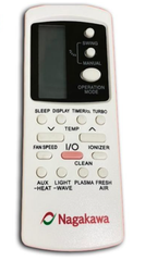 Remote máy lạnh NAGAKAWA ML165