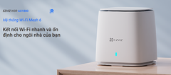 Bộ phát Wi-Fi Mesh 6 Ezviz CS-W3R-R100-X1G8GM, chuẩn AX1800, dùng bổ trợ sóng wifi cho Camera Ezviz