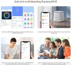 Bộ phát Wi-Fi Mesh 6 Ezviz CS-W3R-R100-X1G8GM, chuẩn AX1800, dùng bổ trợ sóng wifi cho Camera Ezviz