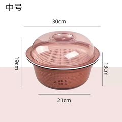 BỘ RỔ NHỰA RỬA RAU CỦ QUẢ KÈM NẮP