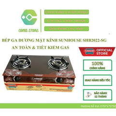 BẾP GAS ĐÔI SUNHOUSE SHB2022 (BH 1 ĐỔI 1 CHÍNH HÃNG) (CÁI)