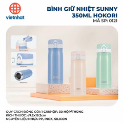 BÌNH GIỮ NHIỆT SUNNY 350ML HOKORI MÃ 0121 (T30) (CÁI)