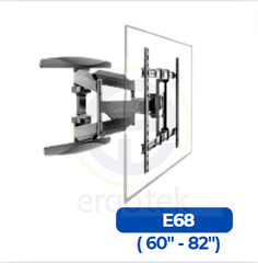 Giá treo tivi sát tường siêu mỏng ErgoTek E68 ( 60