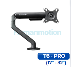 Arm 1 màn hình Humanmotion T6 PRO (Trắng / Đen, 17-32