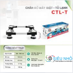 Chân đỡ đa năng CTL-T 480mm - 600mm Chánh Phát (Máy giặt - Tủ Lạnh) Loại 1 Chân Thấp Độ cao 12cm (Full Vat)