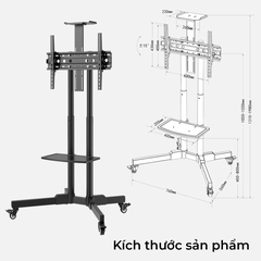 Khung treo Tivi di động MK70 (32