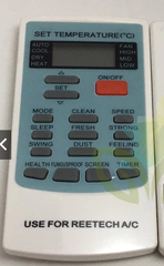 Remote máy Lạnh REETECH ML111 - Nút cam vuông