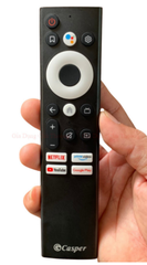 Remote tivi CASPER 4 nút màu phía dưới