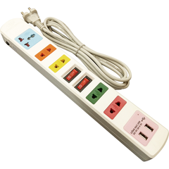 Ổ ĐIỆN HJD 0326B-2U-10A - ĐEN 3M - 0.75mm2 ( 20c/1thùng )