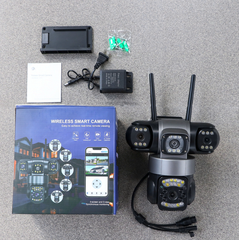 Siêu camera Ngoài trời Yoosee 3 mắt kép PA40L  MÁY BAY BLACK - Mẫu đặc biệt ( PA40L )