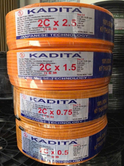 Dây điện Kadita 2 lớp vỏ 2C X 0.5 - 100M