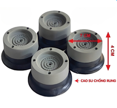 CHÂN CAO SU ĐỠ TỦ LẠNH , MÁY GIẶT CHỐNG RUNG LẮC ( 1 HỘP = 4 CÁI )