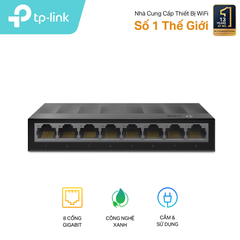 Switch TP-Link LS1008G (Gigabit (1000Mbps)/ 8 Cổng/ Vỏ Nhựa)