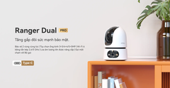 Camera wifi 2 ống kính quay quét 6MP IMOU IPC-S2XEP-6M0S (Camera Wi-Fi Ranger Dual Pro 3MP + 3MP | Có màu | Đàm thoại 2 chiều | 2 màn hình đều có màu ban đêm ) -INDOOR