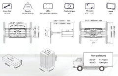 Khung treo tivi XOAY North Bayou SP5 (75