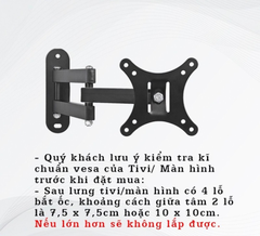 Khung treo tivi XOAY hãng ERGOTEK E02 ( 17