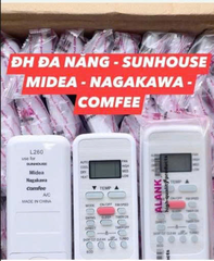Remote máy lạnh đa năng - nút đỏ nền trắng ( dùng chung comfee/ midea/ sunhouse )