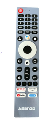 Remote tivi ASANZO- Smart giọng nói -Màu xám