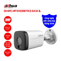 Camera Wifi 3MP Dahua DH-IPC-HFW1339DTK2-SAW-IL