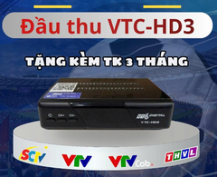 Đầu thu chảo DVB–S2  VTC–HD3 – Tặng kèm TK 03 tháng