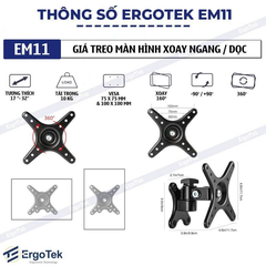 Khung treo tivi XOAY hãng ERGOTEK EM-11