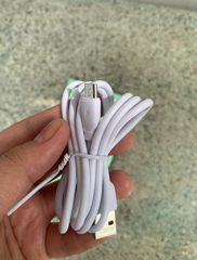 Nguồn 5V 2.4A REMAX RP-U95, màu trắng dài 1 mét --- MircoUSB