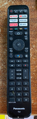 Remote tivi PANASONIC VOICE - 6 nút ứng dụng trắng