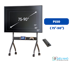 Giá Treo Tivi Di Động NB-P150 ( 75-90inch) , Nâng Hạ Độ Cao Bằng Remote Điều Khiển