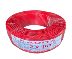 Dây điện đôi Kadita 2x16T - Cuộn 100m