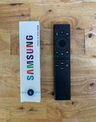 Remote tivi SAMSUNG Voice mẫu thẳng - loại tốt  --- có hộp MADE IN INDONESIA ( BN59-01385F )